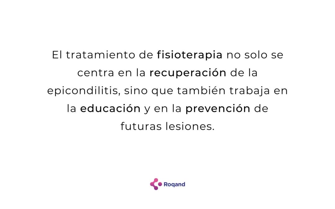 Importancia de la fisioterapia para la epicondilitis