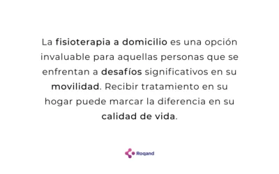 Fisioterapia a domicilio, personas con movilidad reducida